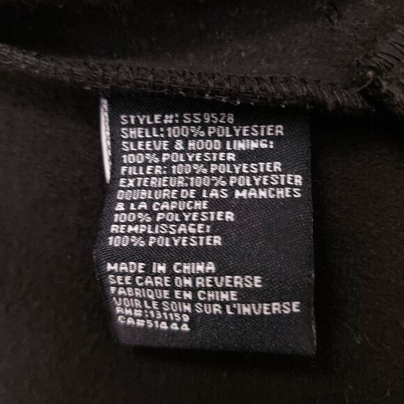 Sebby Collection Soft Shell Trench Coat Womens Medium Black Water Resistant - Picture 11 of 11